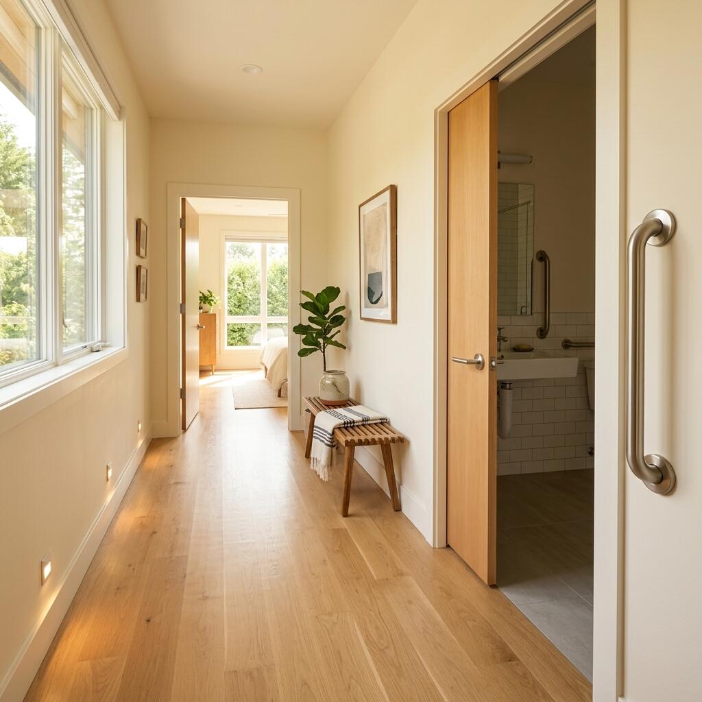 CAPS-certified aging-in-place contractor installing safety modifications in a home